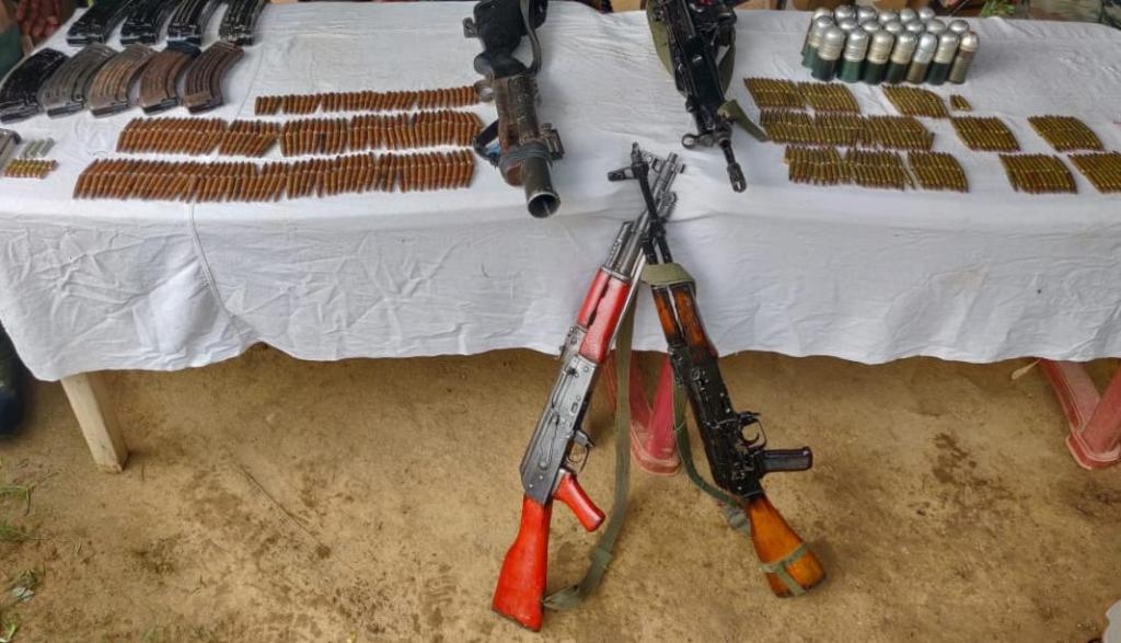 ARMY Recovers Huge Cache Of Arms And Ammunition In Noney District Of ...